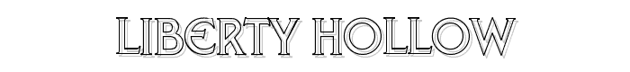 Liberty Hollow font